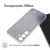 imoshion Design Hülle Samsung Galaxy S23 FE - Blue Graphic