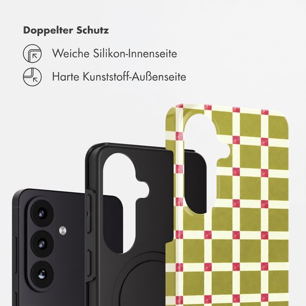 Selencia Vivid Rückabdeckung mit MagSafe Samsung Galaxy S26 FE - Check This Olive