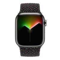 Apple Geflochtenes Solo Loop für die Apple Watch | 44/45/46/49 mm - Größe 4 - Black Unity