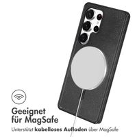 imoshion Sparkle Back Cover mit MagSafe für das Samsung Galaxy S24 Ultra - Glitzer Schwarz