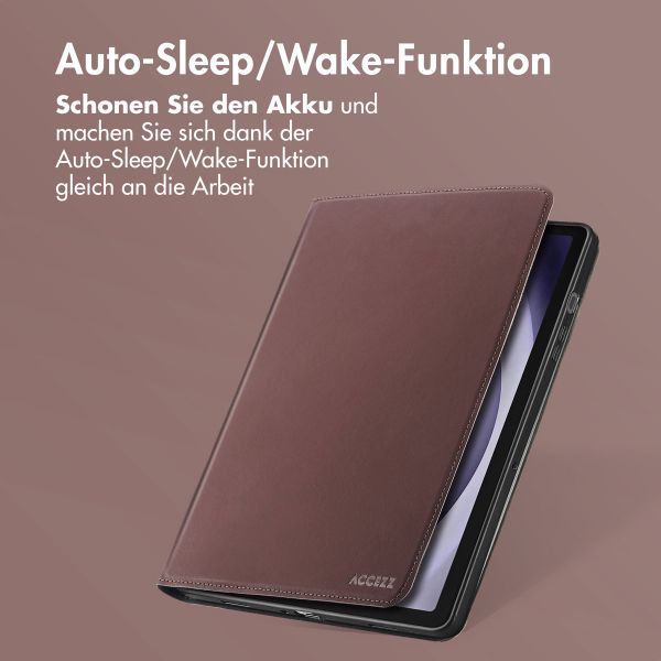 Accezz Classic Klapphülle Samsung Galaxy Tab A9 Plus - Braun