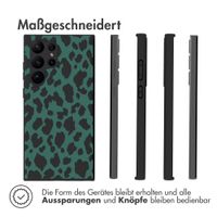 imoshion Design Hülle für das Samsung Galaxy S23 Ultra - Leopard - Grün / Schwarz