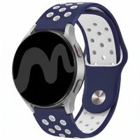 imoshion Silikon-Sportarmband -   Universelle 20 mm Anschluss - Dark Blue & White