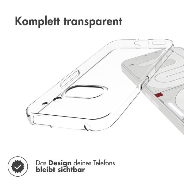 Accezz TPU Clear Cover für das Nothing Phone (2a) / 2(a) Plus - Transparent