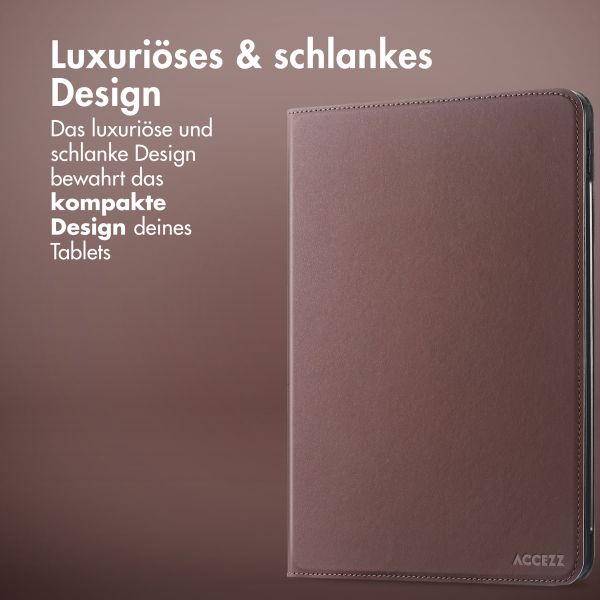 Accezz Classic Klapphülle Apple iPad 9 (2021) 10.2 Zoll / iPad 8 (2020) 10.2 Zoll / iPad 7 (2019) 10.2 Zoll - Braun