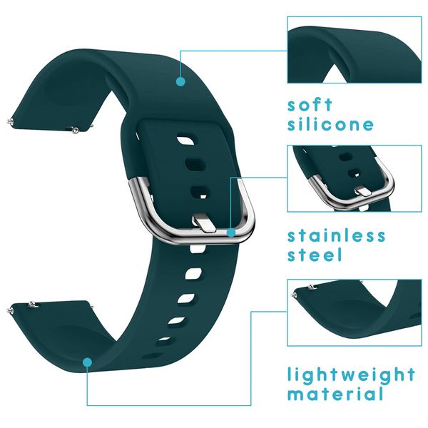imoshion Silikonband für das  Garmin Venu / Vivoactive 3 / Forerunner 245 - Dunkelgrün