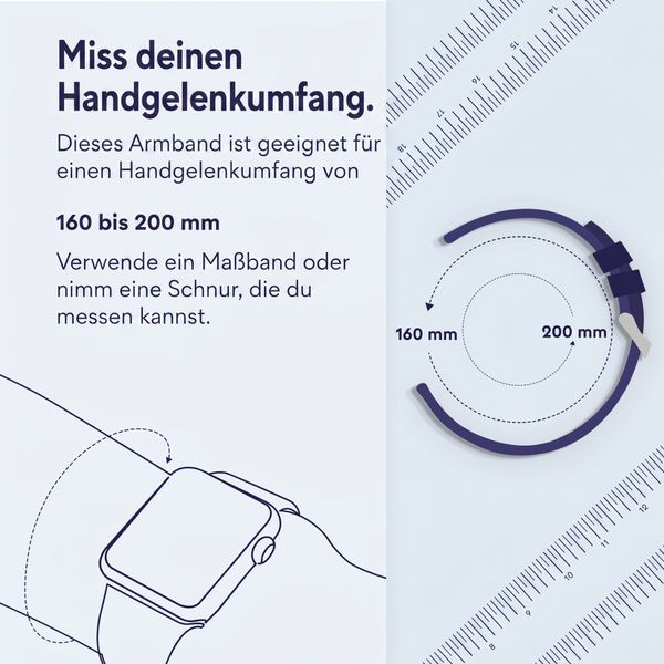 imoshion Silikon-Armband⁺ für  Google Pixel Watch / Watch 2 / Watch 3 / Watch 4 (41 mm) - Größe L - Dunkelgrün