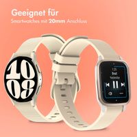 imoshion Sport-Silikonarmband mit Schnalle für das Samsung Galaxy Watch 7 40/44 mm - Beige