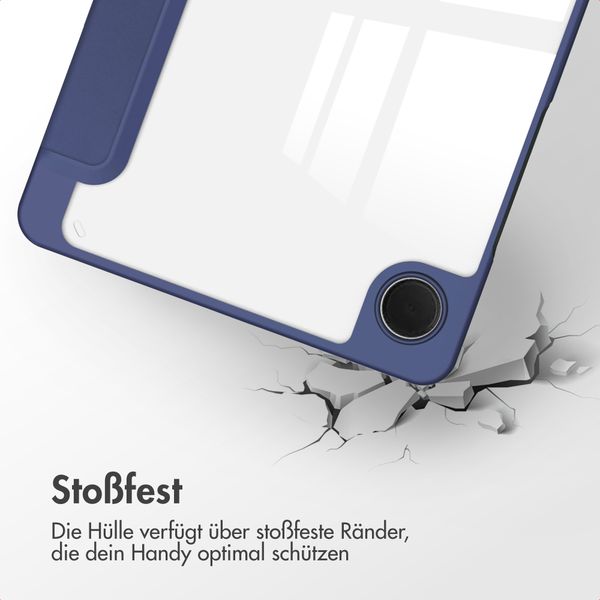 imoshion Trifold Hardcase Klapphülle Samsung Galaxy Tab A11 Plus - Dunkelblau