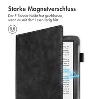 imoshion Klapphülle Sleepcover mit strap und stand für das Kobo Clara 2E / Tolino Shine 4 - Schwarz