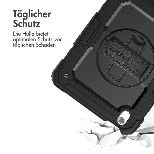 Accezz ﻿Robustes Back Cover mit Schultergurt Apple iPad Air 11 Zoll (2025) M3 / (2024) M2 - Schwarz