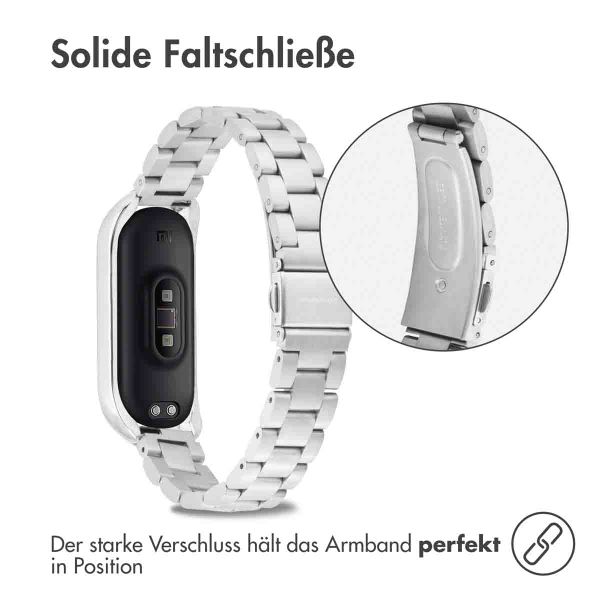 imoshion Edelstahlarmband für das Xiaomi Mi Band 3 / 4 - Silber