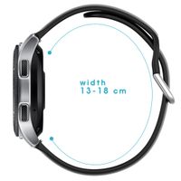 imoshion Silikonband für das  Samsung Galaxy Watch 4 / 5 / 6 / 7 / FE (20 mm) - Schwarz