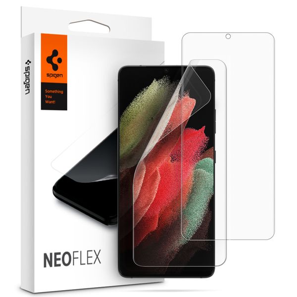 Spigen Neo Flex Solid HD Case Friendly Screen Protector Galaxy S21 Ultra