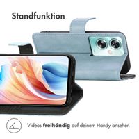 imoshion Luxuriöse Klapphülle Oppo A79 - Hellblau