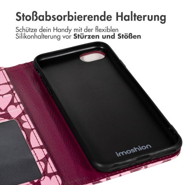 imoshion Design Klapphülle Apple iPhone SE (2022 / 2020) / 8 / 7 / 6(s) - Hearty Blush
