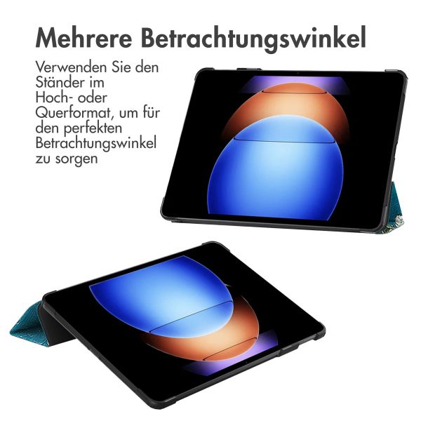 imoshion Design Trifold Klaphülle Xiaomi Pad 6S Pro 12.4 - Green Plant