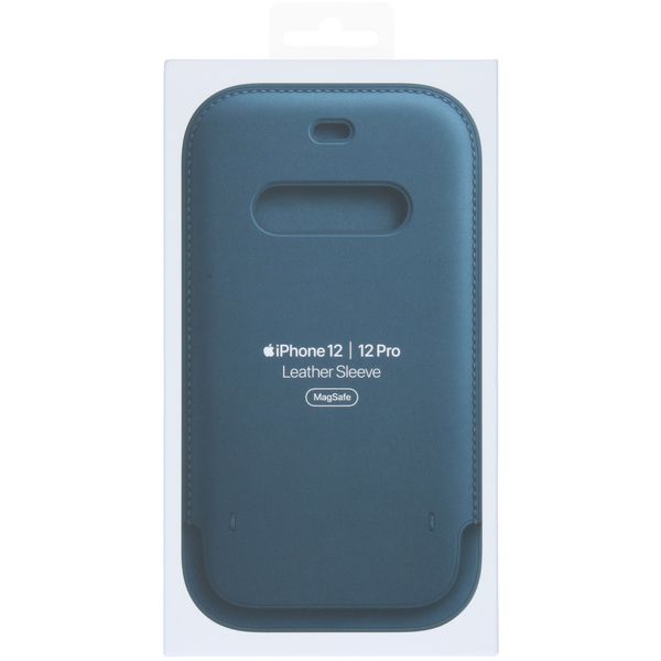 Apple Ledersleeve MagSafe für das Apple iPhone 12 (Pro) - Baltic Blue