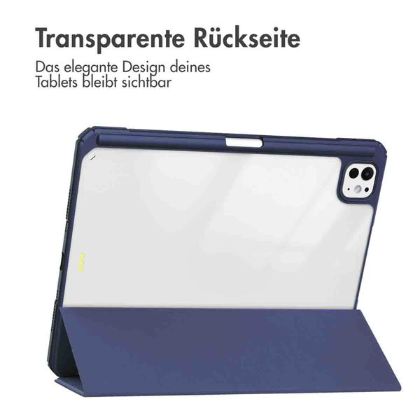 imoshion Trifold Hardcase Klapphülle Apple iPad Pro 13 (2024) M4 - Dunkelblau