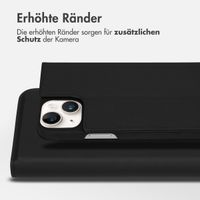 Accezz Premium Leather Slim Klapphülle für das Apple iPhone 14 Plus - Schwarz