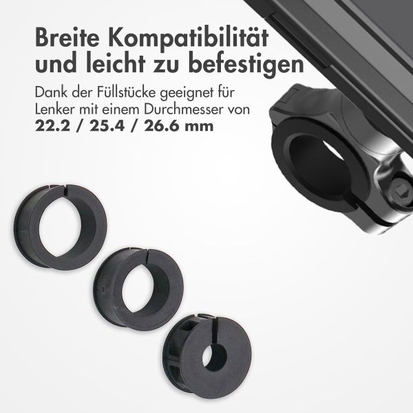 imoshion Handyhalterung für Fahrrad mit powerbank - spritzwassergeschützt – 5000 mAh – Schwarz