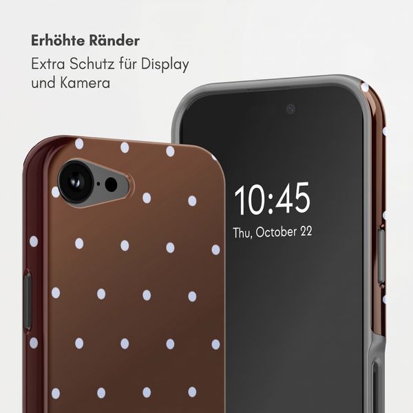 Selencia Vivid Rückabdeckung mit MagSafe Apple iPhone 17e / 16e - Happy Dots Chocolate
