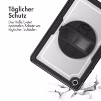 Accezz Robustes Back Cover mit Schultergurt Samsung Galaxy Tab A9 Plus - Transparent