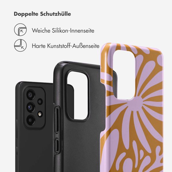 Selencia Vivid Back Cover Samsung Galaxy A53 - Modern Bloom Pink