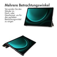 imoshion Design Trifold Klapphülle für das Samsung Tab S10 Plus / Tab S9 Plus / Tab S9 FE Plus - Leopard