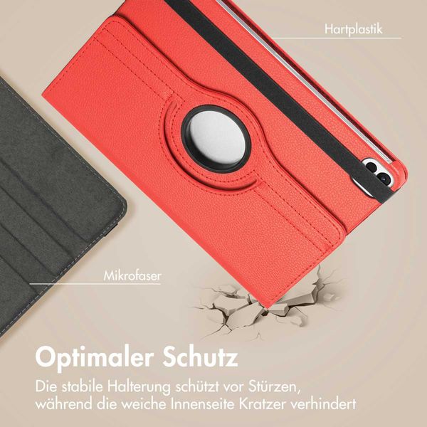 imoshion 360° drehbare Klapphülle Apple iPad Air 11 Zoll (2026) M4 / (2025) M3 / (2024) M2 / Air 5 (2022) / Air 4 (2020) / Pro 11 (2018/2020) - Rot