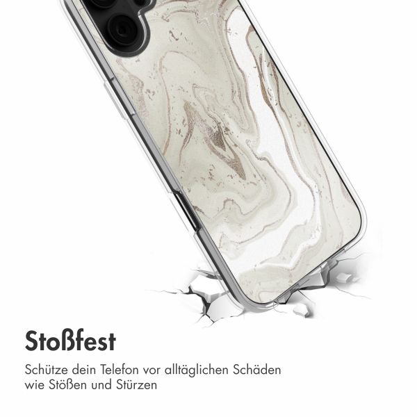 imoshion  Design Hülle für das iPhone 16 - Sandy Marble