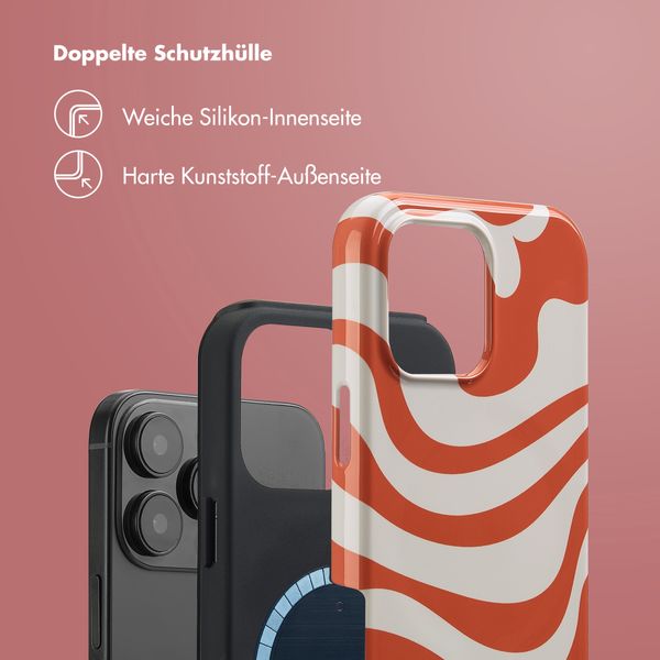 Selencia Vivid Rückabdeckung mit MagSafe Apple iPhone 16 Pro Max - Dream Swirl Orange