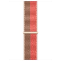 Apple Sport Loop Band für die Apple Watch Series 1 bis 10 / SE / Ultra (2) (44/45/46/49 mm) - Pink Pomelo/Tan