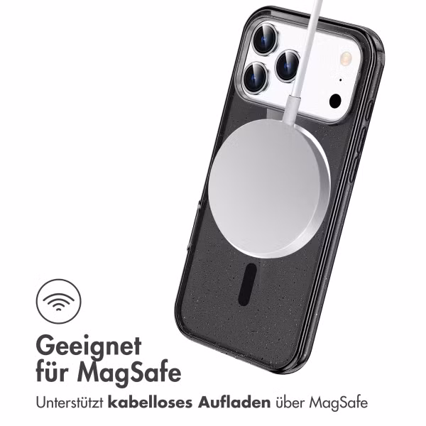 imoshion Sparkle Back Cover mit MagSafe Apple iPhone 17 Pro Max - Schwarz