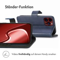 imoshion Luxuriöse Klapphülle Apple iPhone 15 Pro Max - Dunkelblau