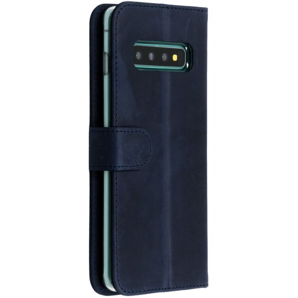 Valenta Klapphülle Classic Luxe Blau für Samsung Galaxy S10 Plus