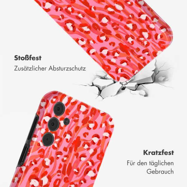 Selencia Vivid Tough Back Cover für das Samsung Galaxy A15 - Wild Spots Lipstick