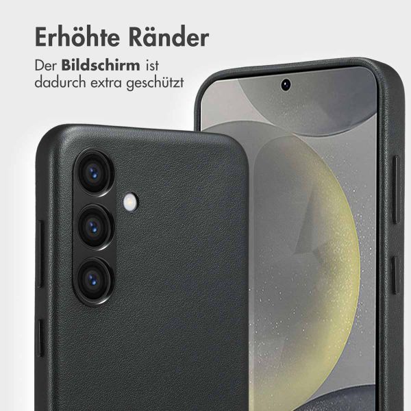 Accezz 2-in-1 Klapphülle aus Leder mit MagSafe Samsung Galaxy S24 - Onyx Black