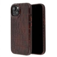 Selencia Croco Backcover mit MagSafe Apple iPhone 15 - Choco Brown