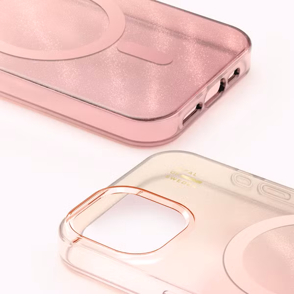 iDeal of Sweden Clear Case MagSafe Apple iPhone 13 / 14 / 15 / 16e - Rose Blush