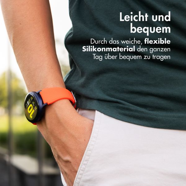 imoshion Flexibles Silikonarmband für das Samsung Galaxy Watch 7 40/44 mm - Orange