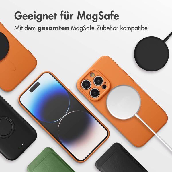 imoshion Color Back Cover mit MagSafe Apple iPhone 14 Pro - Neon Orange