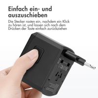 imoshion Universalreiseadapter - USB-C &  USB-A - Schwarz