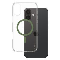 PanzerGlass CARE Urban Combat Case MagSafe für das iPhone 16 Plus - Transparent / Grün