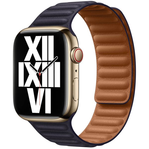 Apple Leather Link für die Apple Watch Series 1-10 / SE / Ultra (2) - 42/44/45/46/49 mm - Größe M/L - Ink