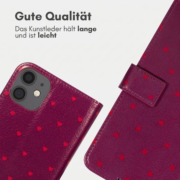 imoshion Design Klapphülle Apple iPhone 12 (Pro) - Crush Check Coral Dust