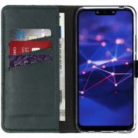 Selencia Echtleder Klapphülle Huawei Mate 20 Lite - Grün