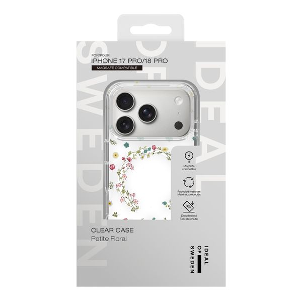 iDeal of Sweden Clear Case MagSafe Apple iPhone 18 Pro / 17 Pro - Petite Floral