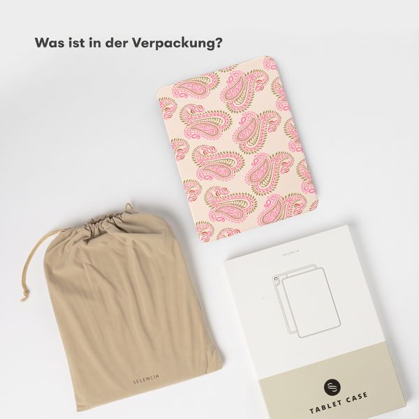 Selencia Vivid Klapphülle Samsung Galaxy Tab A11 Plus / A9 Plus - Paisley Blush