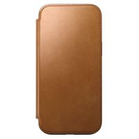 Nomad Modern Leather Folio Klapphülle für das iPhone 16 Pro Max - English Tan